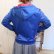 画像7: ”adidas”ブルー×ピンクロゴ刺繍ポケット＆フード付き長袖トラックジャケット