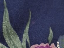 他の写真1: 80年代”GUNNE SAX”ネイビー×グリーン×ホワイト花柄レースポケット付きフレアスカート