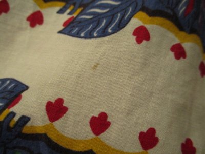 画像3: 50〜60年代ブルー×カラフルボタニカル柄ティアードフレアスカート