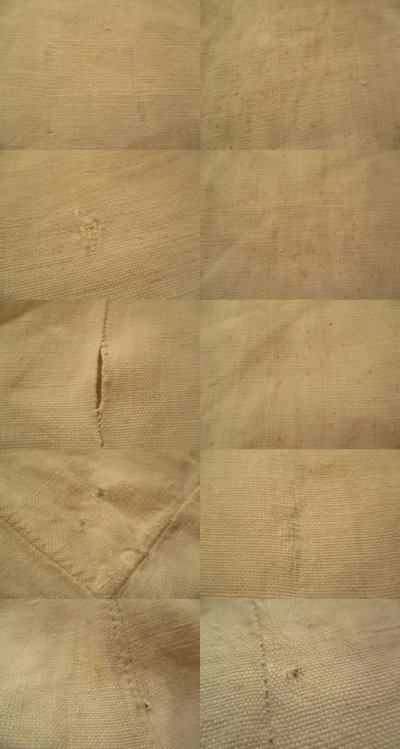 画像3: "antique"ホワイトM・J刺繍スクエアネック半袖ナイティドレス