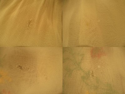 画像2: 30〜40年代ホワイト×カラフルハンガリー刺繍シャーリング半袖シースルーチュニック