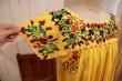 画像10: イエロー×カラフル花刺繍サンアントニーノメキシカン半袖ロングドレス (10)
