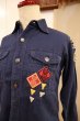画像10: 40〜50年代"BOY SCOUT"オフィシャルユニフォームネイビーチェンジボタンワッペン胸ポケット付き長袖シャツ (10)