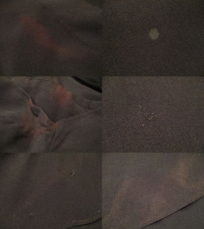 画像2: 50〜60年代ブラックお花レース切替クルーネック半袖ドレス