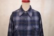画像8: ”PENDLETON”ブルー×クリームチェック胸ポケット付き長袖ウールシャツ (8)