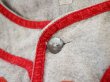 画像7: ライトグレーフェルトロゴシェルボタン半袖ウールベースボールシャツ (7)