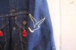 画像12: 70年代”Levi's”70505インディゴブルーリメイク刺繍長袖デニムジャケット (12)