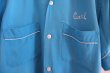 画像9: 50~60年代"Hilton"ライトブルー×ホワイトチェーン刺繍ポケット付き半袖ボーリングシャツ (9)