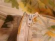 画像14: 70年代ホワイト×イエロー花柄カシュクールノースリーブシースルードレス (14)
