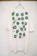 画像11: made in USA "FRUIT OF THE LOOM"ホワイト×グリーンクルーネック半袖Tシャツ (11)