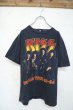 画像7: 83年"KISS"ブラック×カラフルワールドツアープリントクルーネック半袖Tシャツ (7)