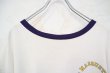 画像7: 70年代”Champion”バータグホワイト×ネイビー×イエロークルーネック半袖リンガーTシャツ (7)