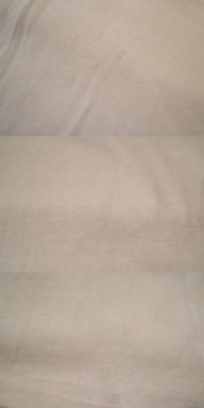 画像2: 70年代”Champion”バータグ　ホワイト×ネイビー×レッド染み込みプリントラウンドネック半袖フットボールTシャツ