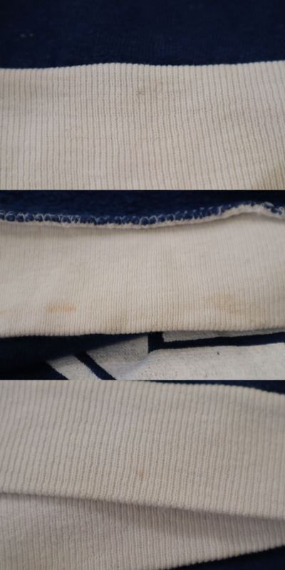 画像3: 70年代ブルー×ホワイトナンバリングプリントクルーネック半袖スウェット