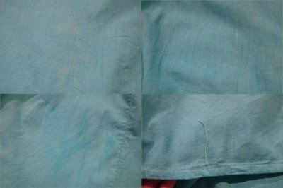 画像3: 60年代ミントグリーン×ブラウンサンアントニーノ刺繍半袖メキシカンドレス