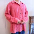 画像4: ”L.L.Beane”ピンク無地胸ポケット付き長袖コーデュロイシャツ (4)