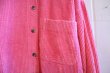 画像9: ”L.L.Beane”ピンク無地胸ポケット付き長袖コーデュロイシャツ (9)