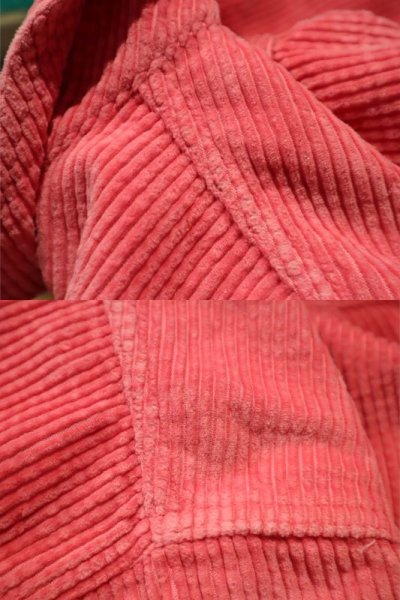 画像1: ”L.L.Beane”ピンク無地胸ポケット付き長袖コーデュロイシャツ