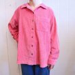 画像3: ”L.L.Beane”ピンク無地胸ポケット付き長袖コーデュロイシャツ (3)