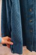 画像9: ”L.L.Bean”ターコイズブルー無地胸ポケット襟付き長袖コーデュロイシャツ (9)