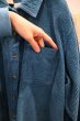 画像10: ”L.L.Bean”ターコイズブルー無地胸ポケット襟付き長袖コーデュロイシャツ (10)