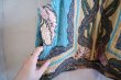 画像9: サックスブルー×イエローベージュクラゲ＆貝柄襟付きゴブラン織りベスト (9)