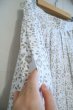 画像7: ホワイト×カーキ花柄裾レース＆リボン＆ポケット付きチロルスカート (7)