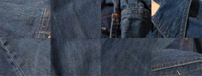 画像3: ”Levi's 66086”インディゴブルー太陽＆海＆ヤシの木刺繡胸ポケット付き長袖デニムシャツジャケット
