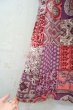 画像10: 60年代 ピンク×ライトパープル×パープル花柄刺繍入りスクエアネック半袖インドコットンドレス (10)