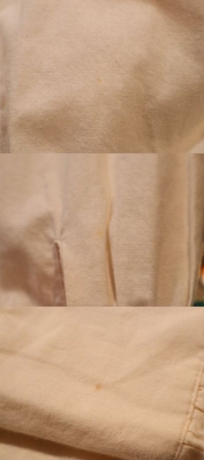 画像2: 生成り×ホワイトピンタックデザイン花刺繡ビッグカラー長袖ブラウス