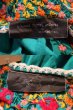 画像18: 60〜70年代ターコイズグリーン×カラフルサンアントニーノ刺繡半袖メキシカンドレス (18)