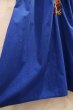 画像12: ブルー×カラフルサンアントニーノ刺繡半袖メキシカンドレス (12)