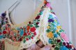 画像11: クリーム×カラフルサンアントニーノ刺繍半袖メキシカンドレス (11)