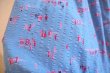 画像12: 60年代ブルー×ピンク人＆風景柄裾フリルロングスカート (12)