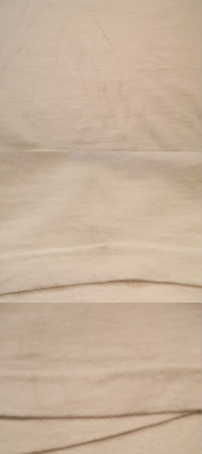 画像3: 73〜82年代"Champion"ホワイト×ネイビー×オレンジロゴプリントクルーネック半袖リンガーTシャツ