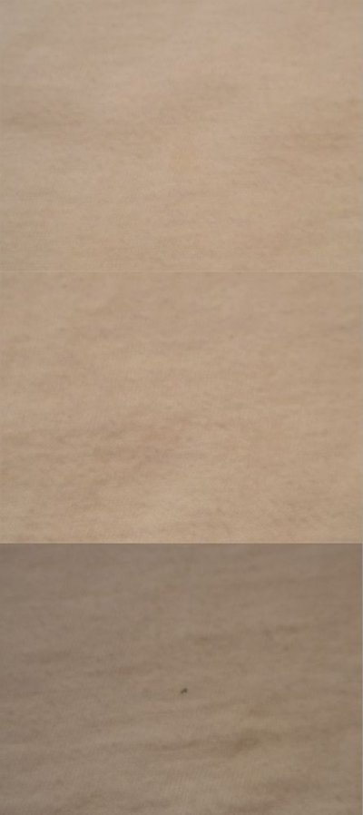 画像1: 73〜82年代"Champion"ホワイト×ネイビー×オレンジロゴプリントクルーネック半袖リンガーTシャツ