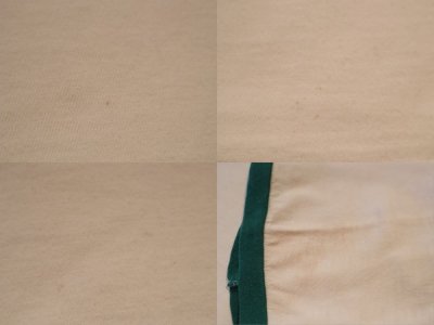 画像3: 73〜82年代"Champion"ホワイト×グリーン×イエロー騎士プリントクルーネック半袖リンガーTシャツ