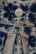 画像16: ホワイト×ブルー×ブラックライン＆リーフ＆花柄ポケット付きチロルスカート (16)