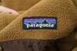 画像12: "Patagonia"ライトブラウン×ベージュ無地胸ポケットハーフスナップボタンハイネック長袖フリーストップ (12)