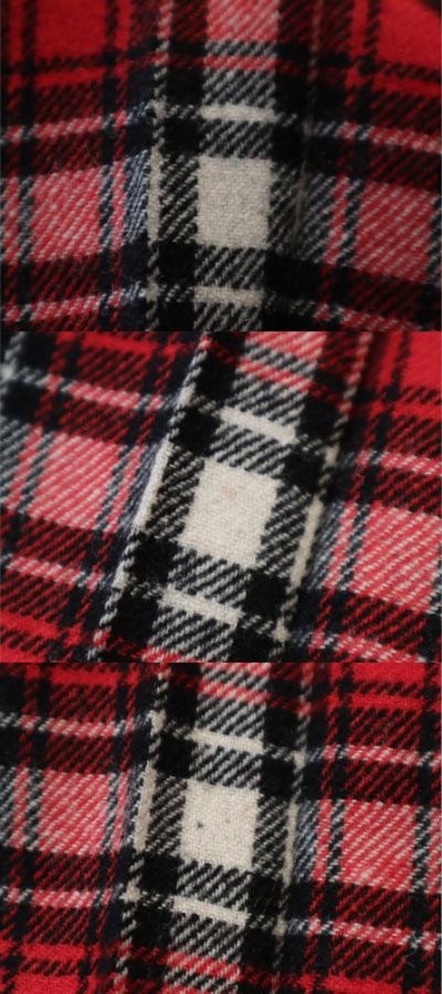 画像2: made in USA "PENDLETON"レッド×ホワイト×ブラックチェックプリーツウールスカート
