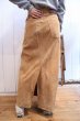 画像6: "Ralph Lauren"キャメル無地ポケット付きスリット入りスエードスカート (6)