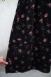 画像9: ”Laura ashley” ブラック×ピンク×グリーン花柄ポケット付きコーデュロイスカート (9)