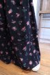 画像6: ”Laura ashley” ブラック×ピンク×グリーン花柄ポケット付きコーデュロイスカート (6)