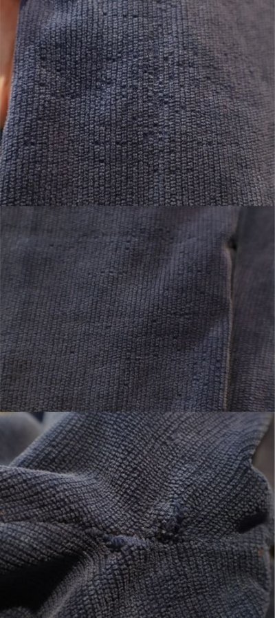 画像3: くすみブルーフロントポケット付きコーデュロイフレアパンツ