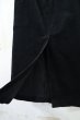 画像11: "Ralph Lauren"ブラック無地飾りポケット付きスリット入りコーデュロイスカート (11)