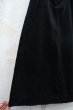 画像9: "Ralph Lauren"ブラック無地飾りポケット付きスリット入りコーデュロイスカート (9)