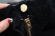 画像13: "Ralph Lauren"ブラック無地飾りポケット付きスリット入りコーデュロイスカート (13)
