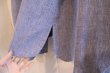 画像10: ライトブルー×カラフル鳥＆花刺繍開襟長袖シャンブレーウエスタンシャツ (10)