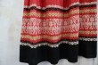画像11: 50〜60年代 レッド×ホワイト×ブラックグアテマラ刺繍ポケット付きスカート (11)
