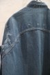 画像15: ブルー×カラフルキノコ＆風景＆花刺繍胸ポケット付き長袖デニムシャツ (15)